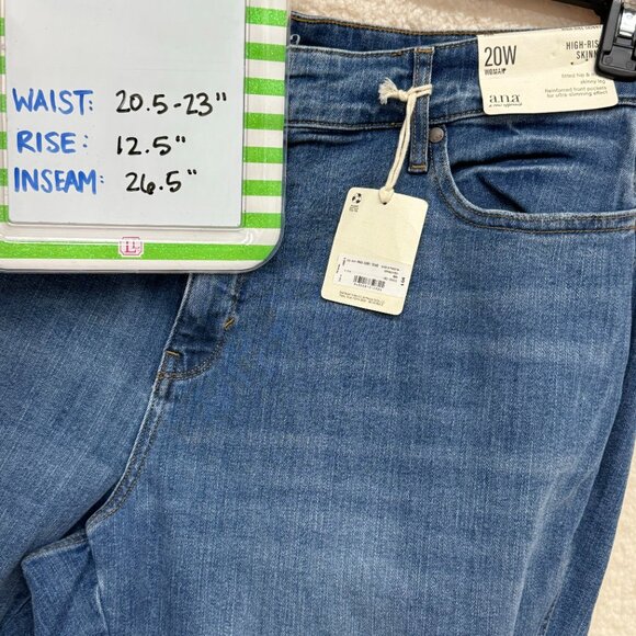 923. Size 20W - A.N.A - High-Rise Skinny Denim Jeans NEW - Picture 7 of 8